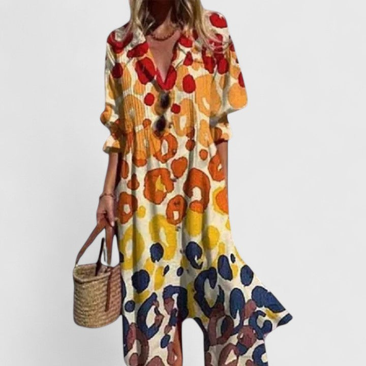 Printed Boho Maxi Dress for Women