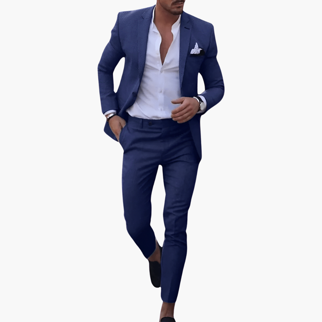 Two-Piece Blazer and Trouser Suit for Men
