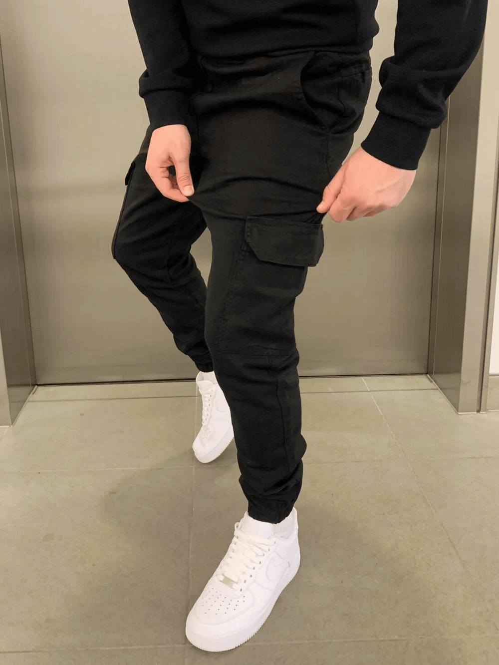 Relaxed Fit Cargo Joggers for Men