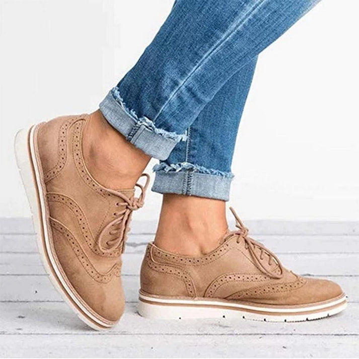 Lace-Up Brogue Sneakers for Women
