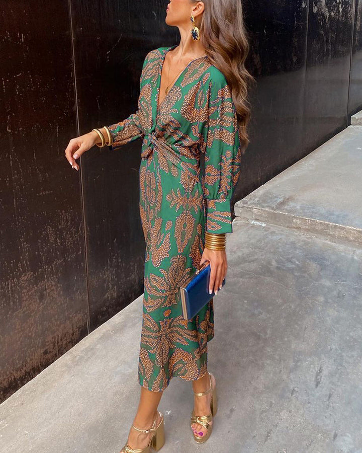 Satin Bow Maxi Dress for Women