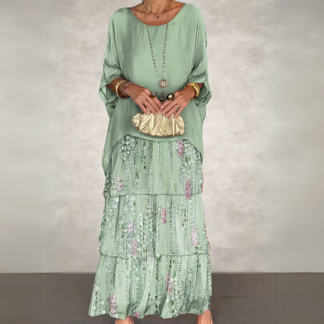 Layered Boho Maxi Dress for Women