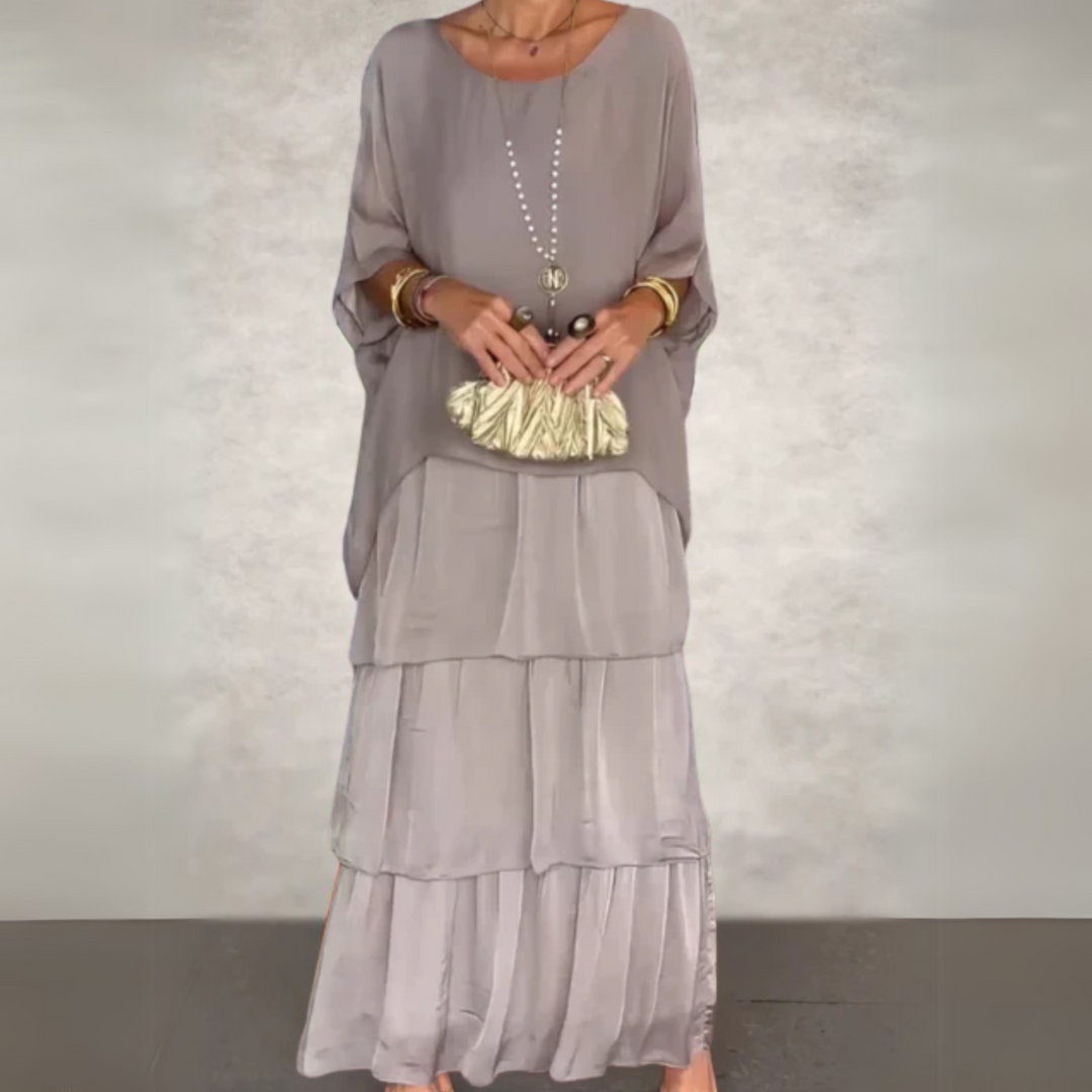 Layered Boho Maxi Dress for Women