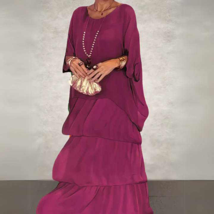 Layered Boho Maxi Dress for Women