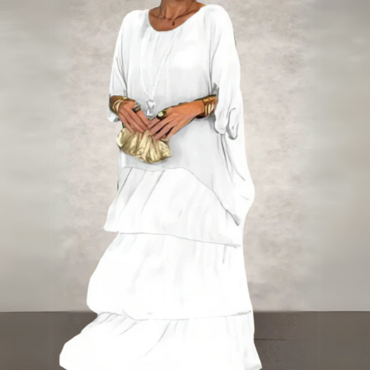 Layered Boho Maxi Dress for Women