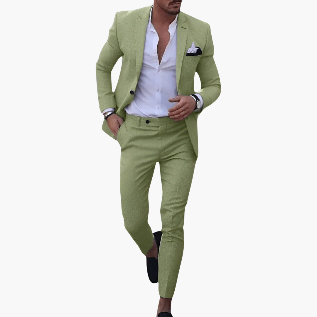 Two-Piece Blazer and Trouser Suit for Men