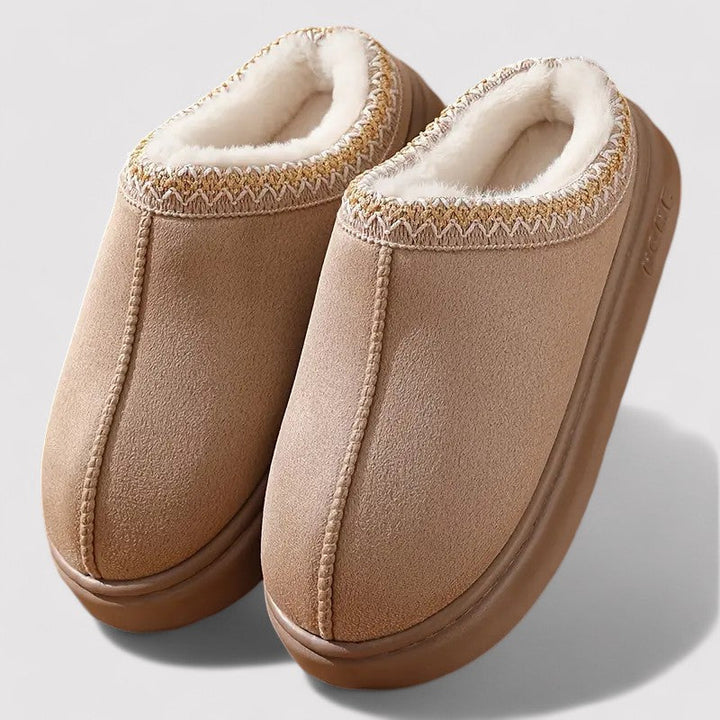Memory Foam Faux Fur House Slippers for Women