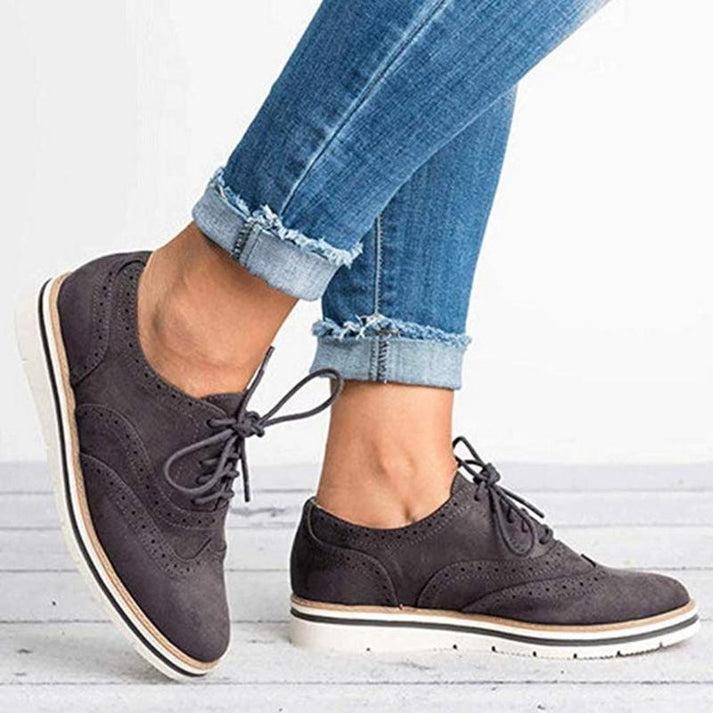 Lace-Up Brogue Sneakers for Women