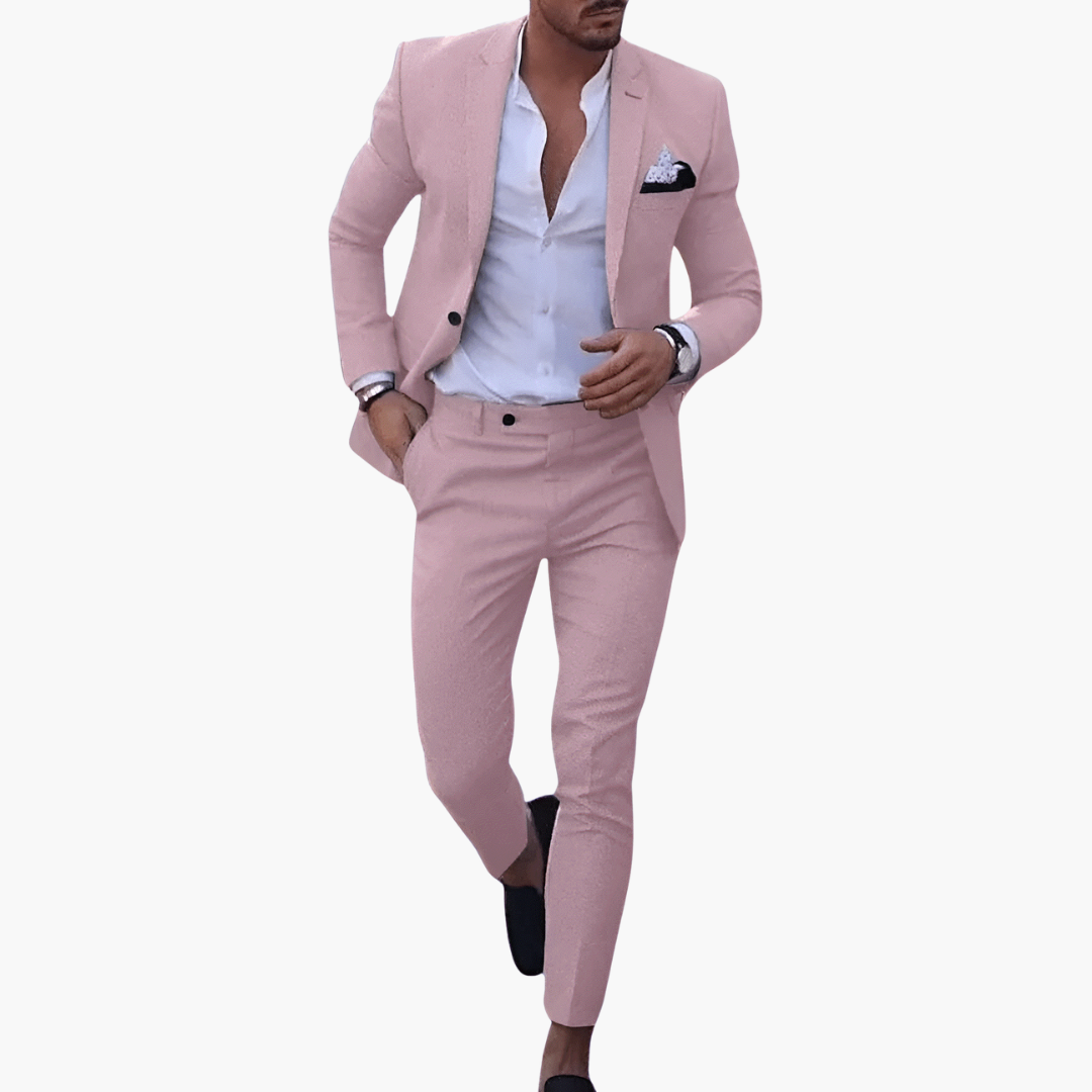 Two-Piece Blazer and Trouser Suit for Men