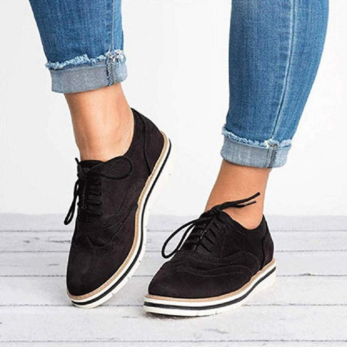 Lace-Up Brogue Sneakers for Women