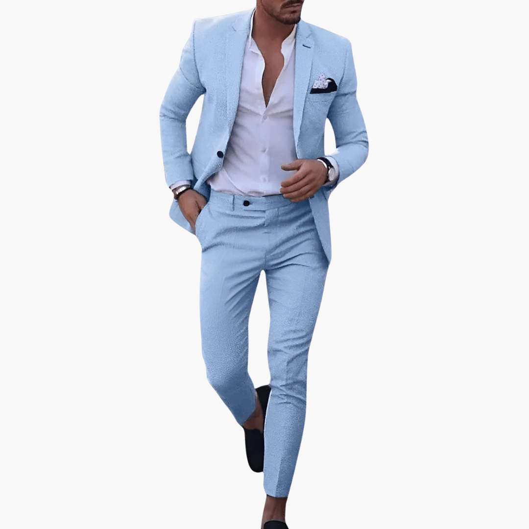 Two-Piece Blazer and Trouser Suit for Men