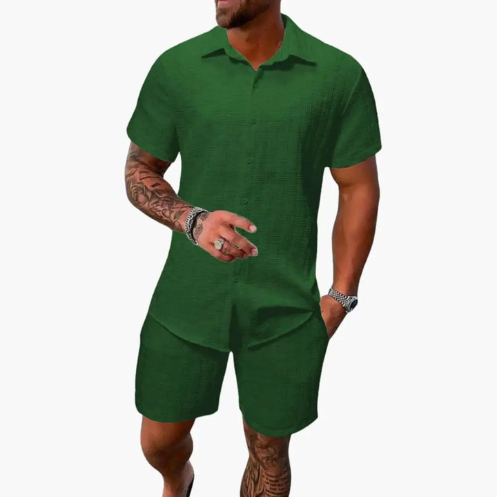 Polo Shirt and Shorts Set for Men