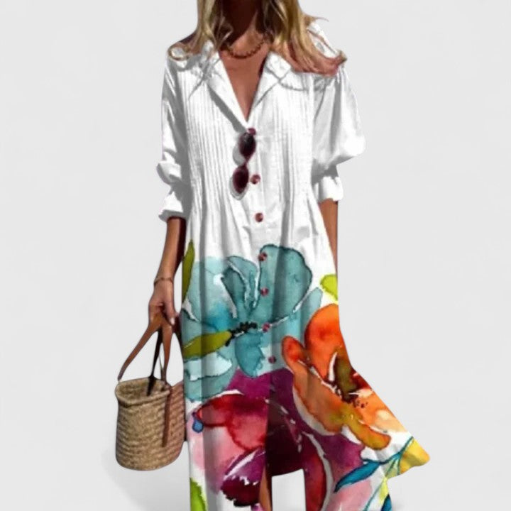 Printed Boho Maxi Dress for Women