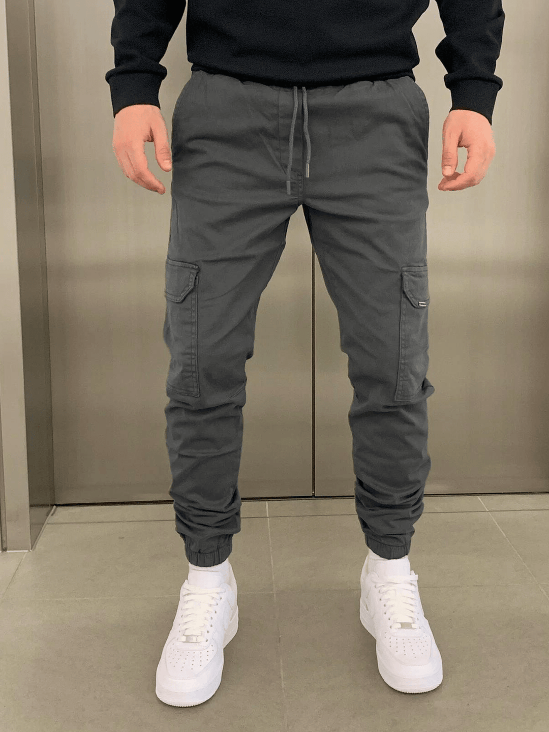 Relaxed Fit Cargo Joggers for Men