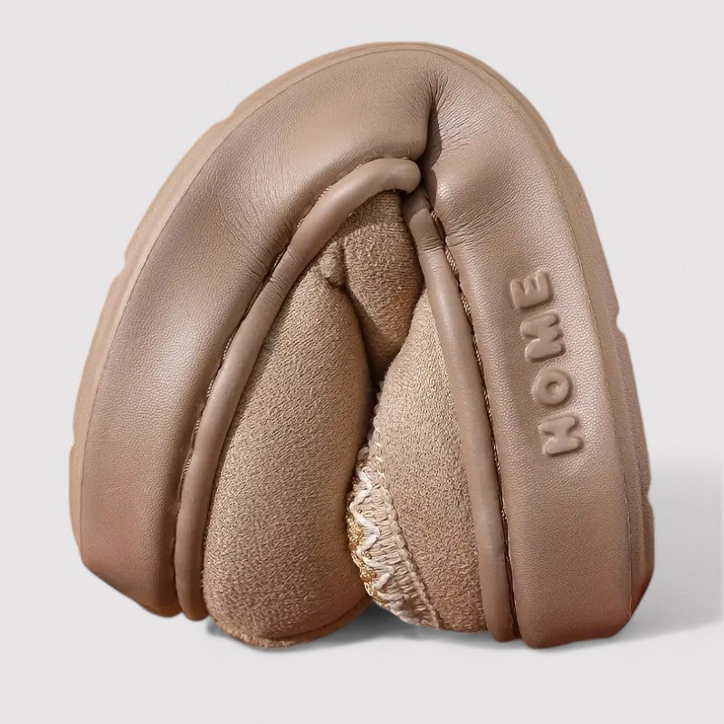 Memory Foam Faux Fur House Slippers for Women