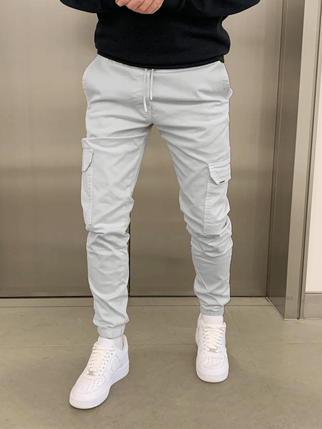 Relaxed Fit Cargo Joggers for Men