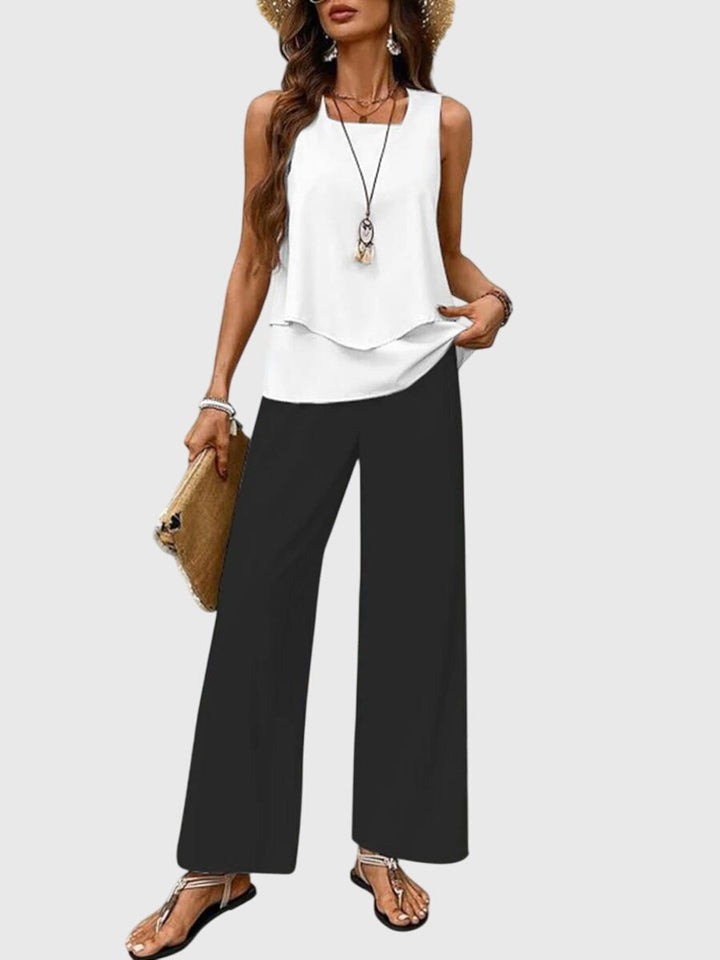 Square Neck 2-Piece Summer Set for Women