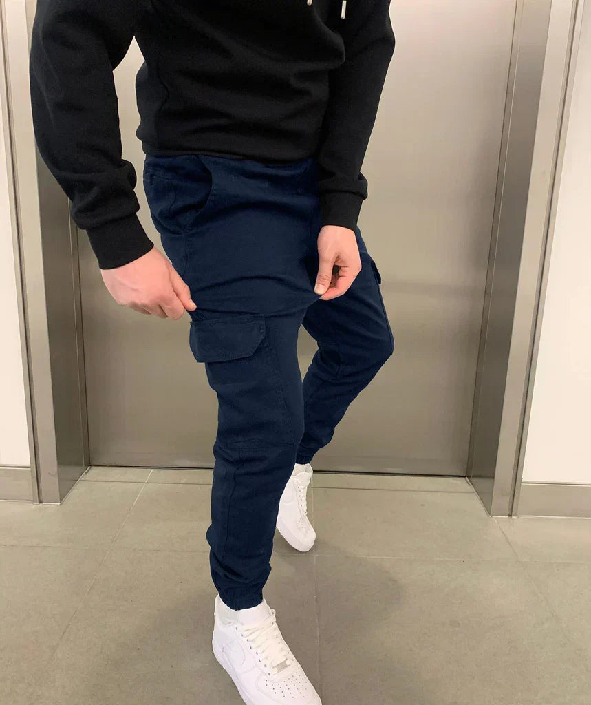 Relaxed Fit Cargo Joggers for Men