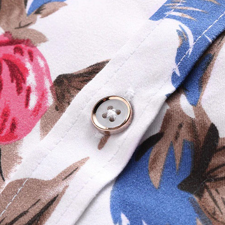 Floral Print Long Sleeve Shirt for Men