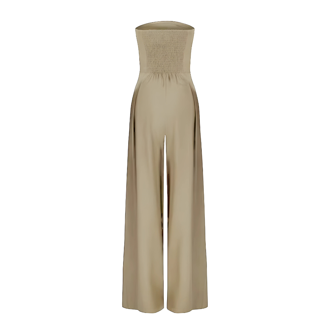 Strapless High Waist Wide Leg Jumpsuit for Women