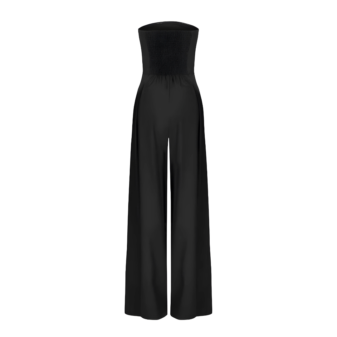 Strapless High Waist Wide Leg Jumpsuit for Women