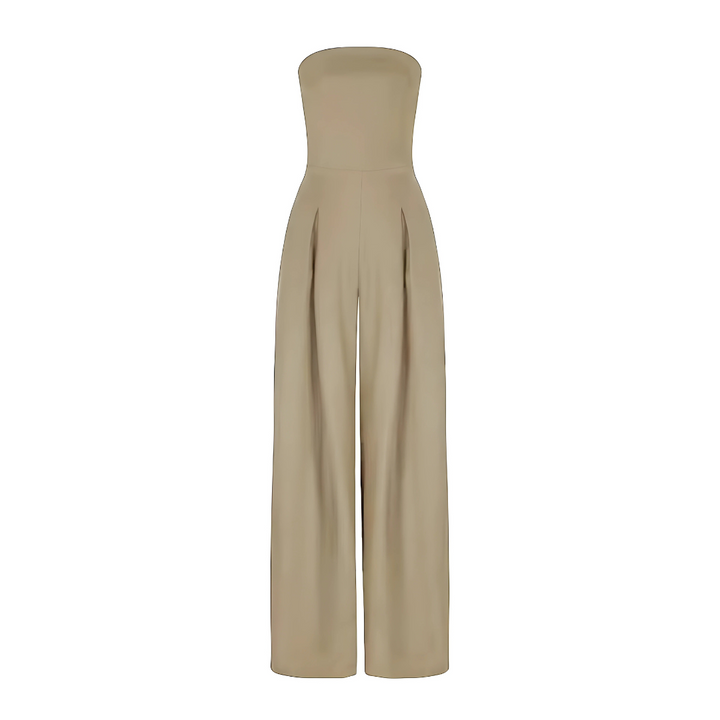 Strapless High Waist Wide Leg Jumpsuit for Women