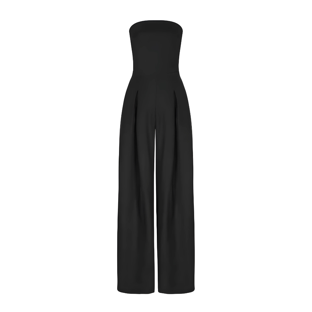 Strapless High Waist Wide Leg Jumpsuit for Women