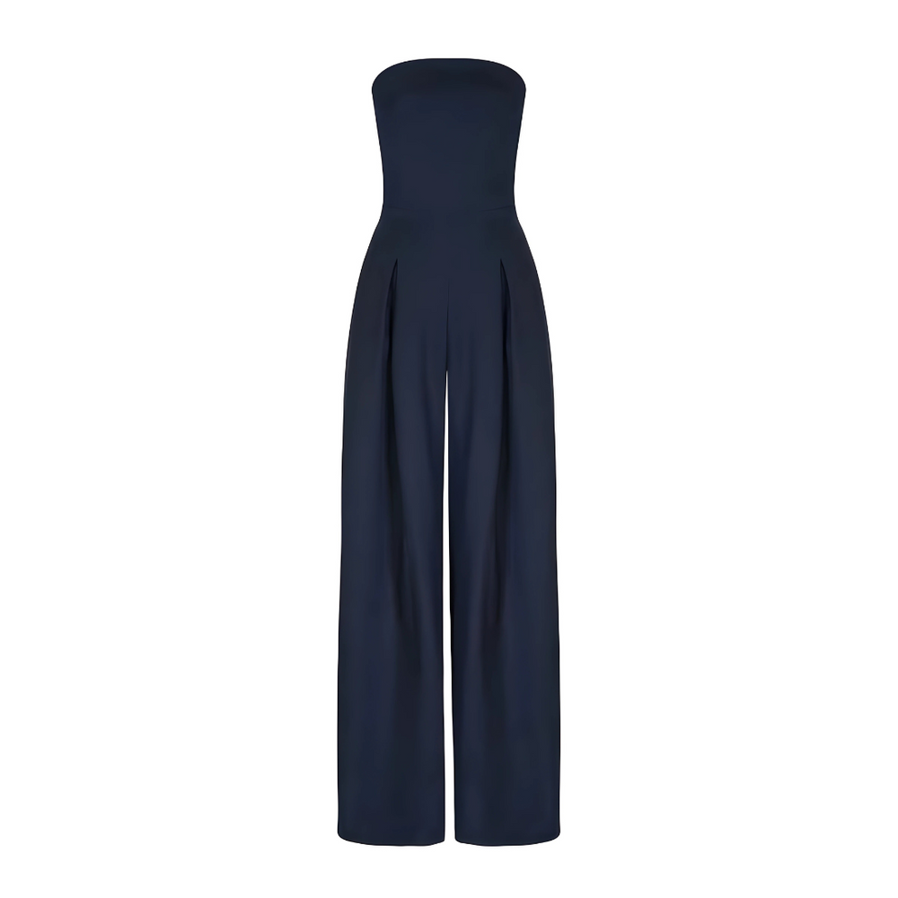 Strapless High Waist Wide Leg Jumpsuit for Women
