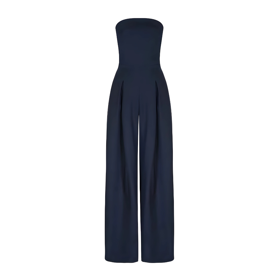 Strapless High Waist Wide Leg Jumpsuit for Women