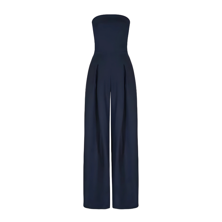 Strapless High Waist Wide Leg Jumpsuit for Women