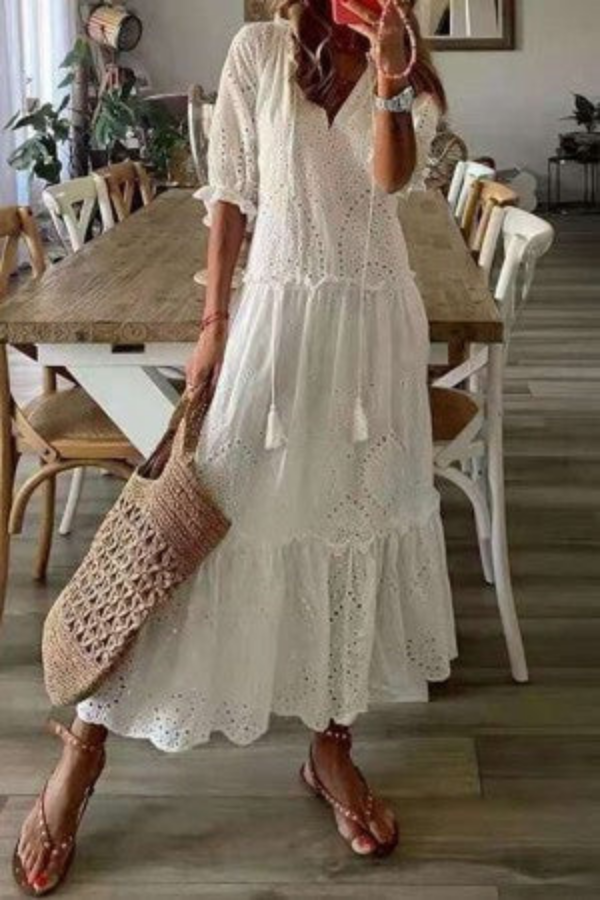 Floral Tiered Maxi Dress for Women