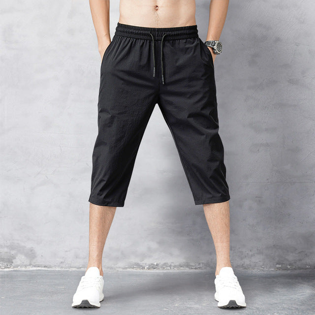 Relaxed Fit Long Cargo Shorts for Men