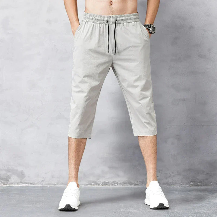 Relaxed Fit Long Cargo Shorts for Men