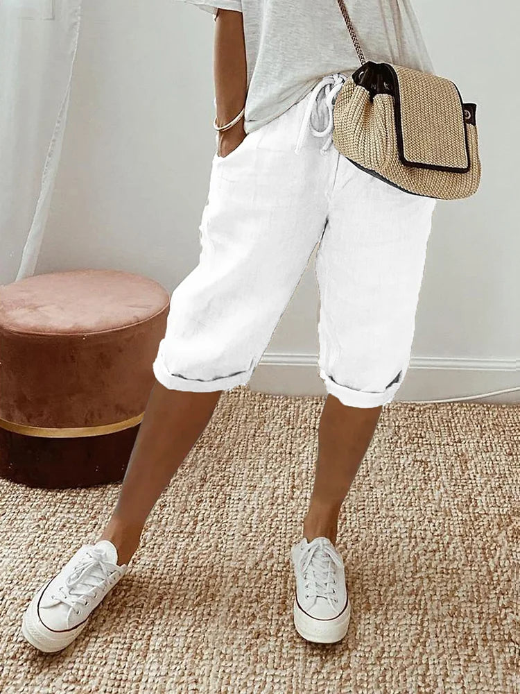Drawstring Loose Summer Shorts for Women