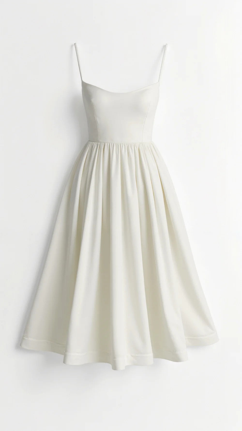 Cotton Strappy Midi Dress for Women