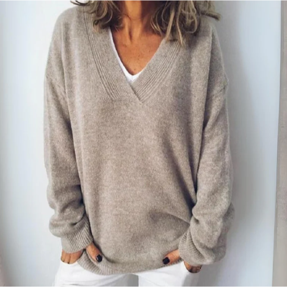 Soft V-Neck Sweater for Women