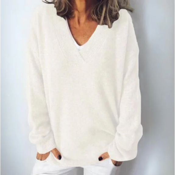 Soft V-Neck Sweater for Women