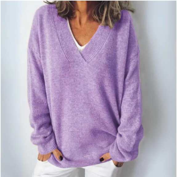 Soft V-Neck Sweater for Women