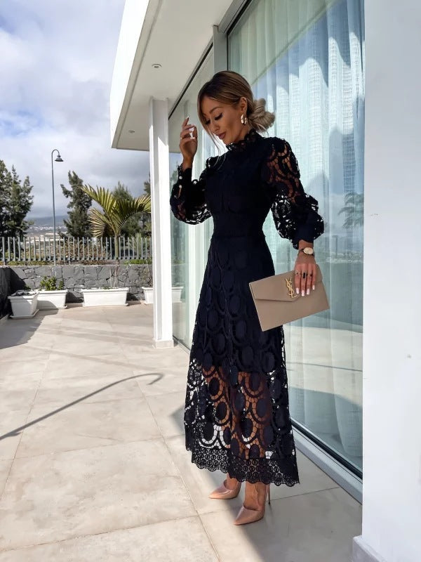 Lace Bodycon Midi Dress for Women