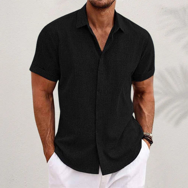 Short Sleeve Button Up Shirt for Men