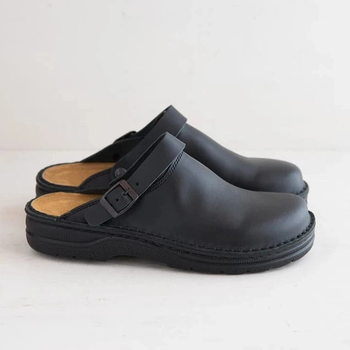 Vegan Leather Strap Clogs for Men