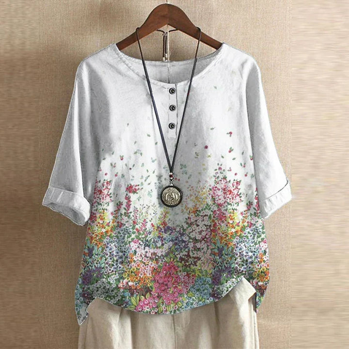 Printed Flowy Blouse for Women