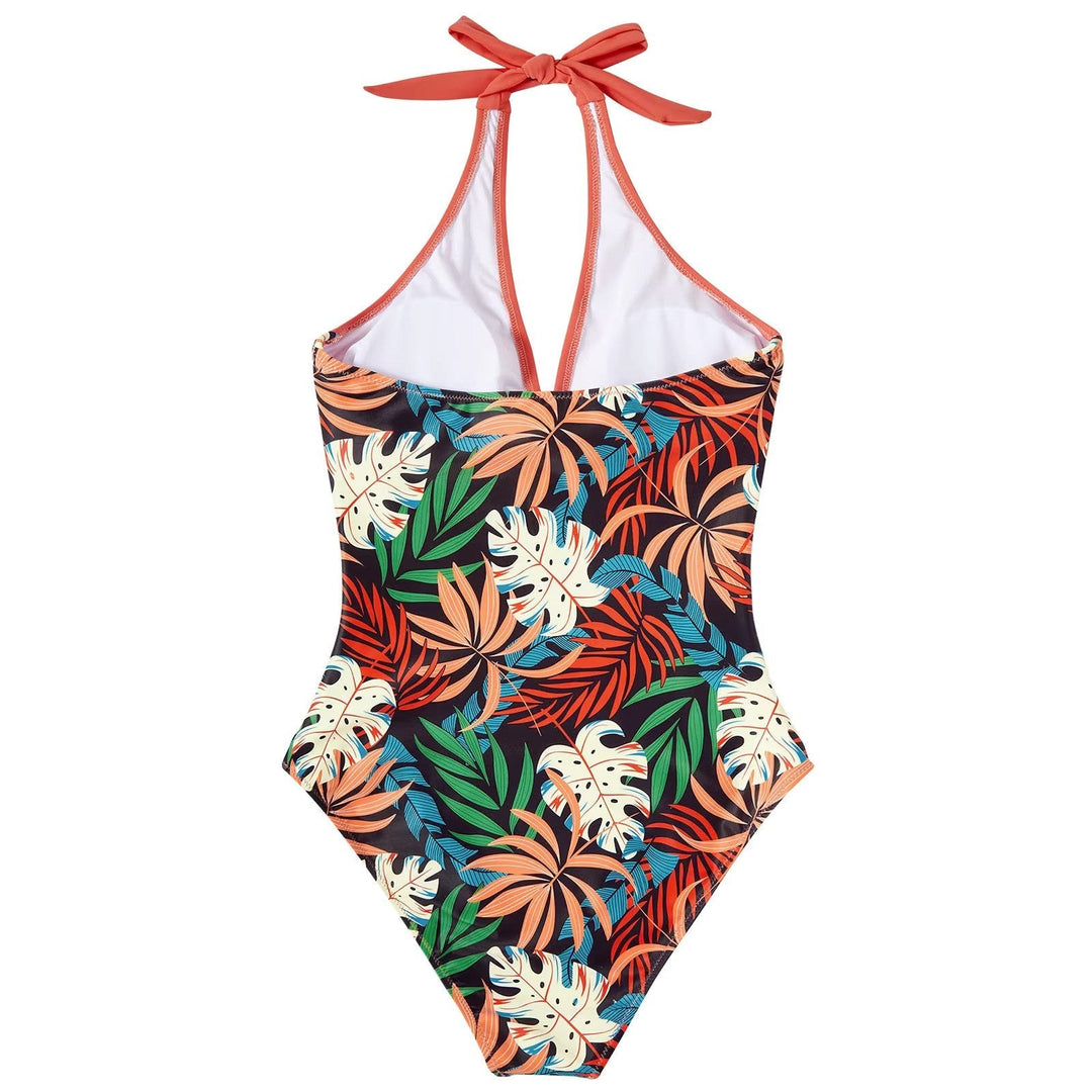 Halter Neck One-Piece Swimsuit for Women