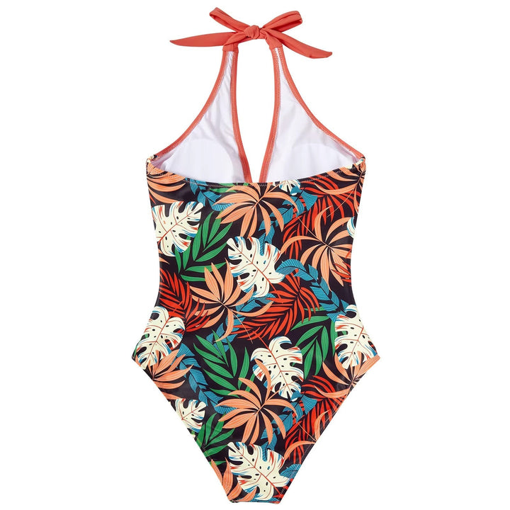 Halter Neck One-Piece Swimsuit for Women