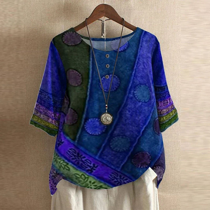 Printed Flowy Blouse for Women