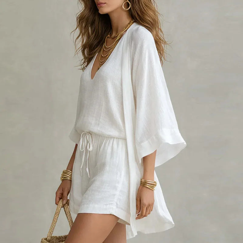 V Neck Flowy Romper for Women