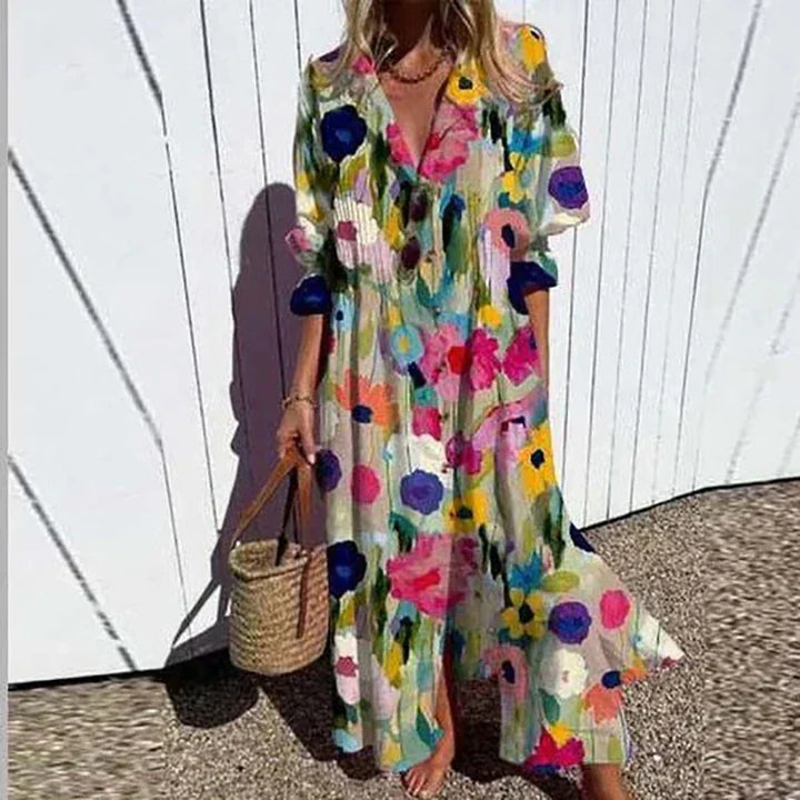 Printed Bohemian Maxi Dress for Women