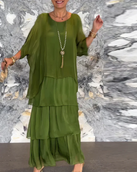 Layered Boho Maxi Dress for Women