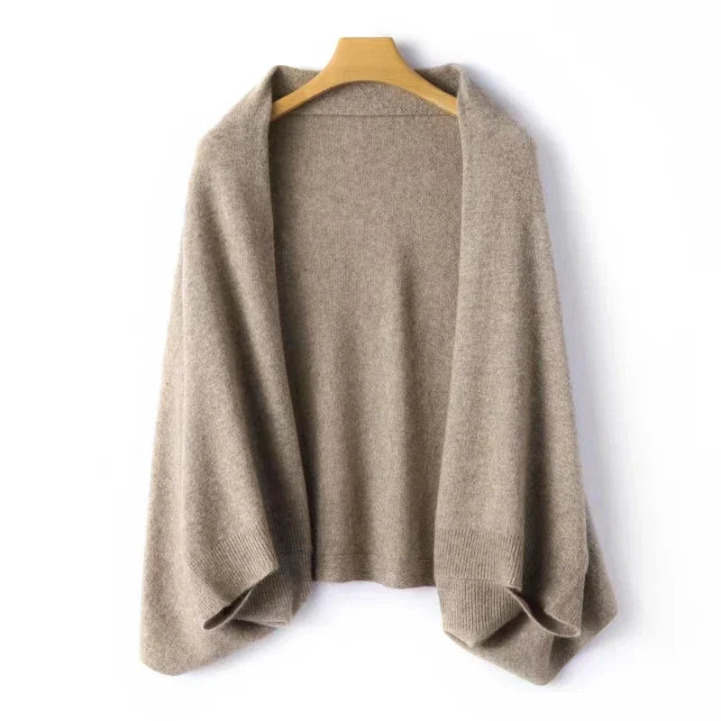 Oversized Shawl Collar Knit Cardigan for Women