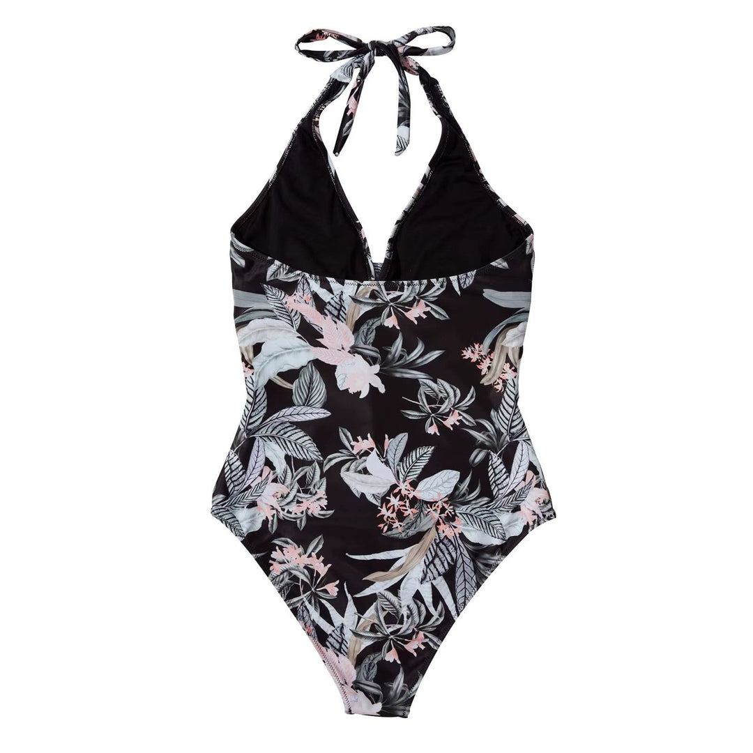 Halter Neck One-Piece Swimsuit for Women